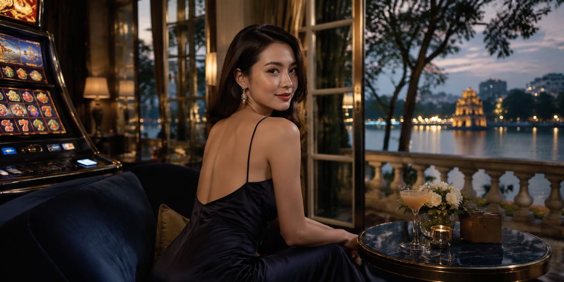 Người dùng tại Hà Nội ngồi quán cà phê theo dõi kết quả xổ số và game trên điện thoại
